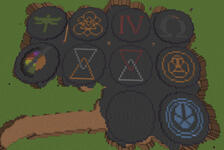 Coheed & Cambria album logos made in vanilla creative